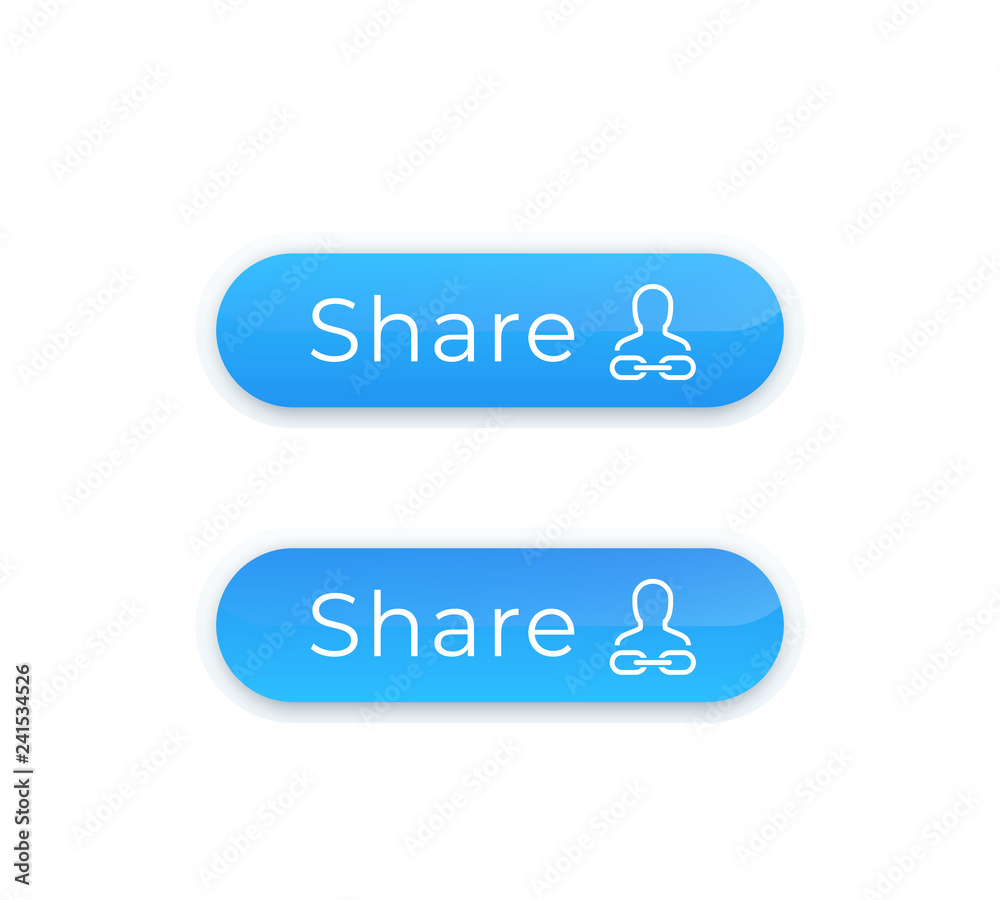 Share button for website, vector design Share button for website, vector design
