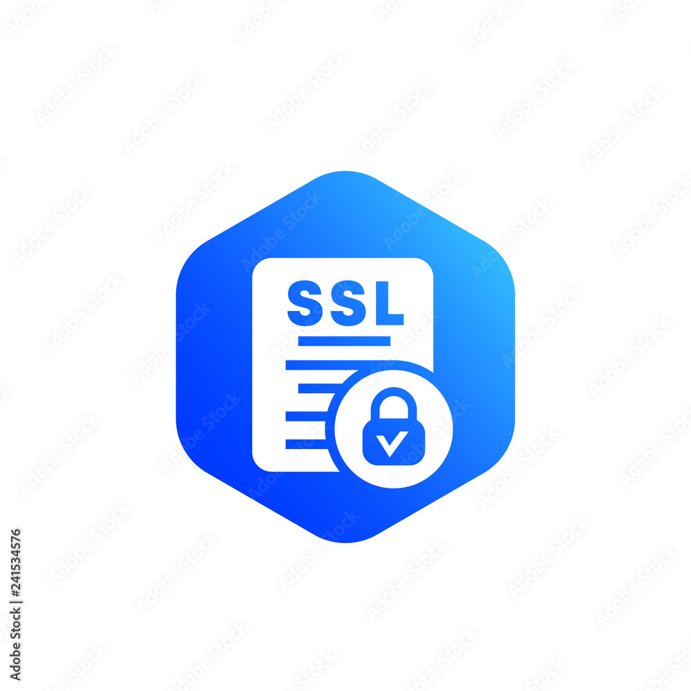 SSL vector icon for web SSL vector icon for web