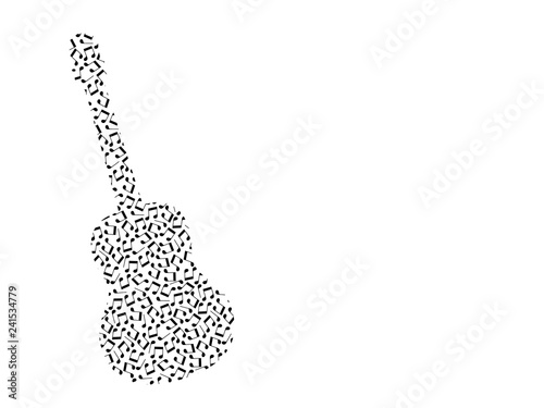 Simple classic guitar silho...