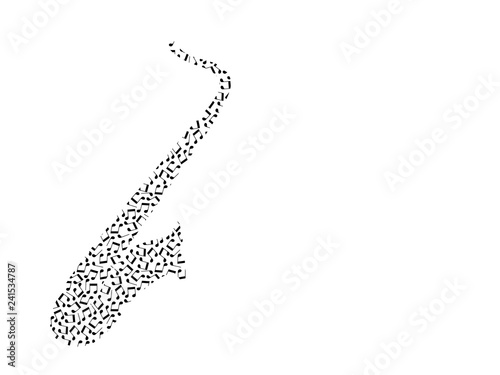 Simple saxophone silhouette...