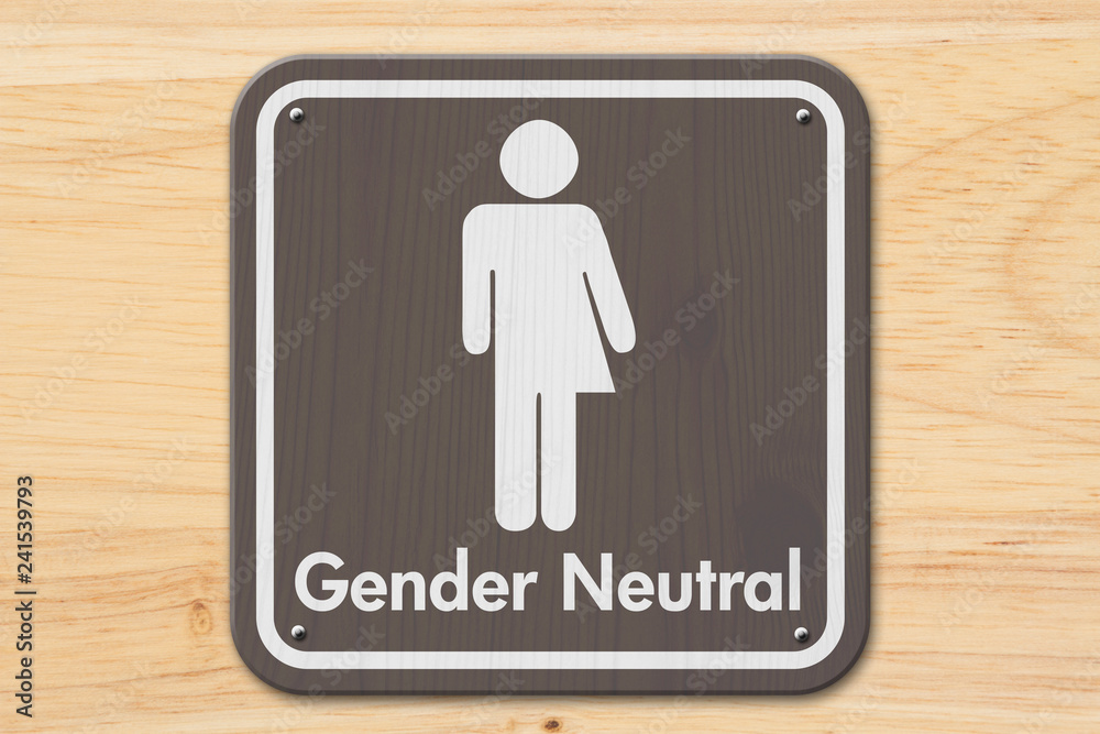 Transgender sign with text Gender Neutral Transgender sign with text Gender Neutral