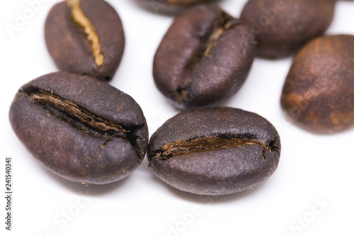Wallpaper Mural Coffee beans background texture with copy space for text. Royalty high-quality free stock macro photo image of roasted black coffee beans, coffee beans background. Close-up or macro photo coffee bean Torontodigital.ca
