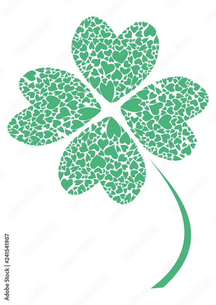Four leaf clover icon. Flower isolated on white background. Invitation card. Four leaf clover icon. Flower isolated on white background. Invitation card.
