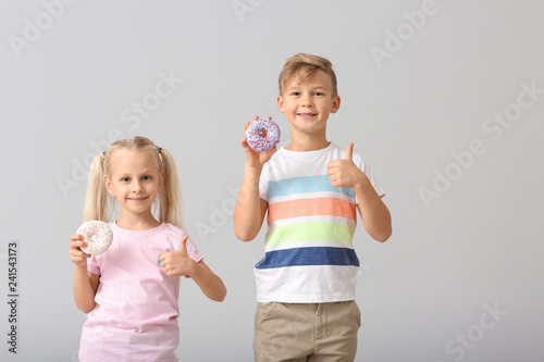 Cute little children with d...