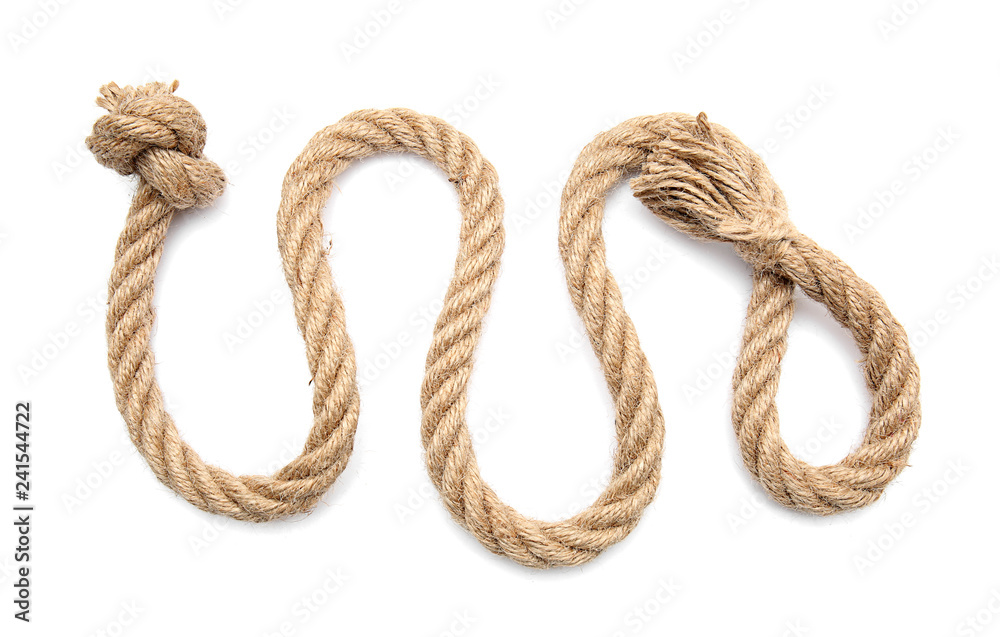 Rope on white background Rope on white background
