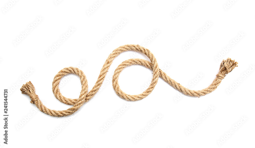 Rope on white background Rope on white background