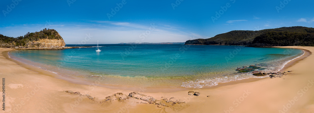 Naklejka premium Maitland Bay beach panorama Central Coast Australia