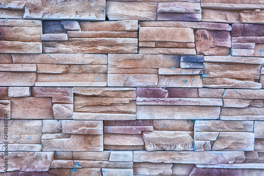 Abstract background of granite texture brick wall. Natural for material. Stone wall surface.