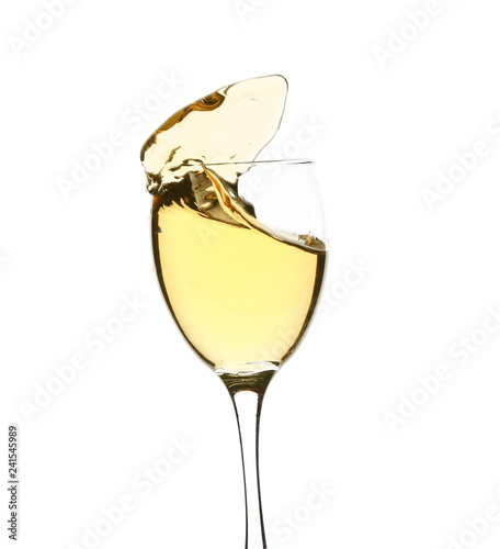 White Wine Splash Glass