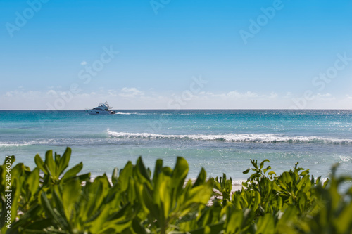 Dominican Republic  sunny panorama of the Caribbean