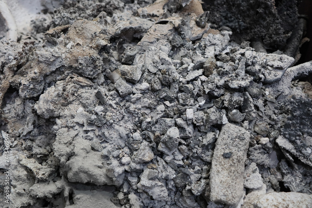 Fototapeta premium Slag iron from electric furnace, placing the storage to wait.