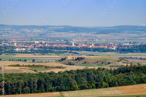 View to the town Noerdlingen