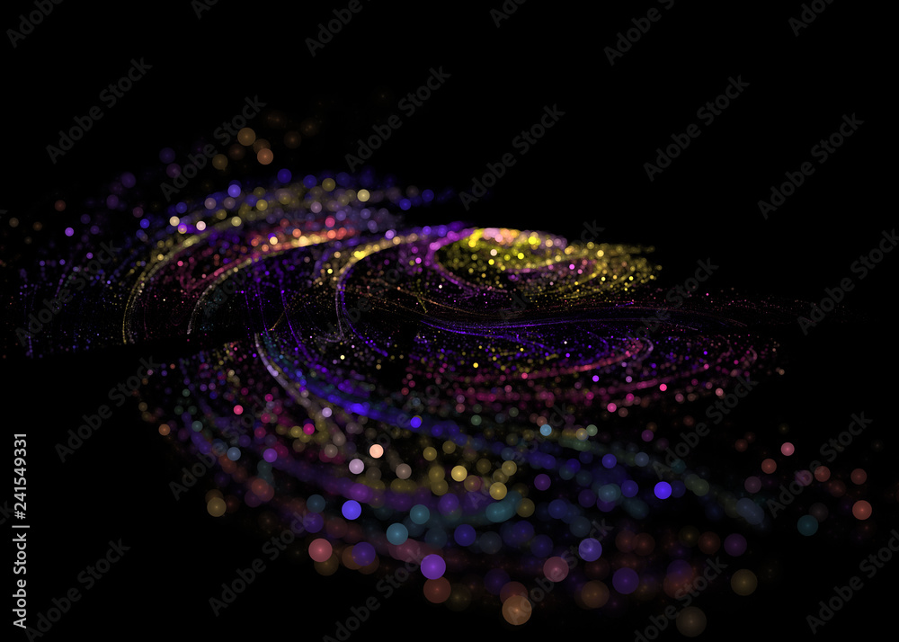 colorful holiday 3d illustration of sparks colorful holiday 3d illustration of sparks