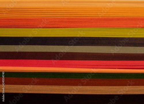 The textured background with bright colour stripes