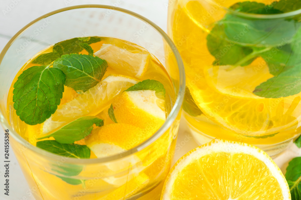 Lemonade. Drink with fresh lemons. Lemonade. Drink with fresh lemons.