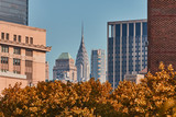 Chrysler Building autumn view from High Line