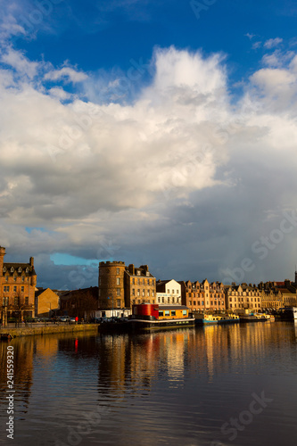 The Quayside in Port of Leith, the historic district of Edinburgh City © -Marcus-