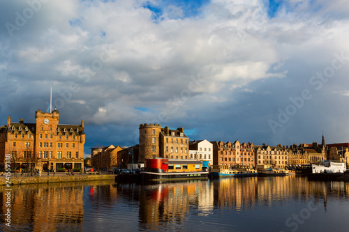 The Quayside in Port of Leith, the historic district of Edinburgh City