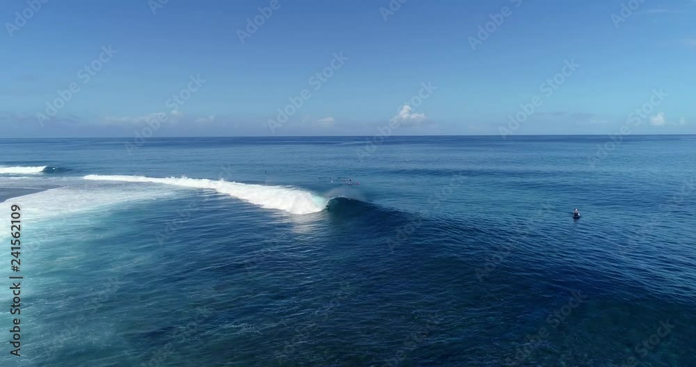 surfing in aerial view, teahupoo papeete french polynesia surfing in aerial view, teahupoo papeete french polynesia