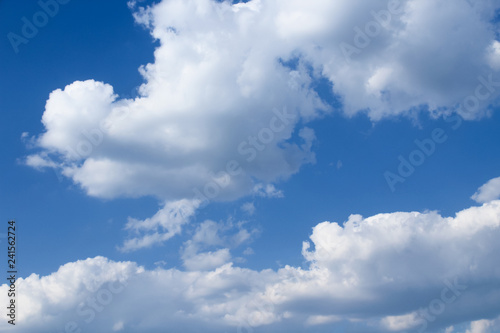 Sky background with white clouds