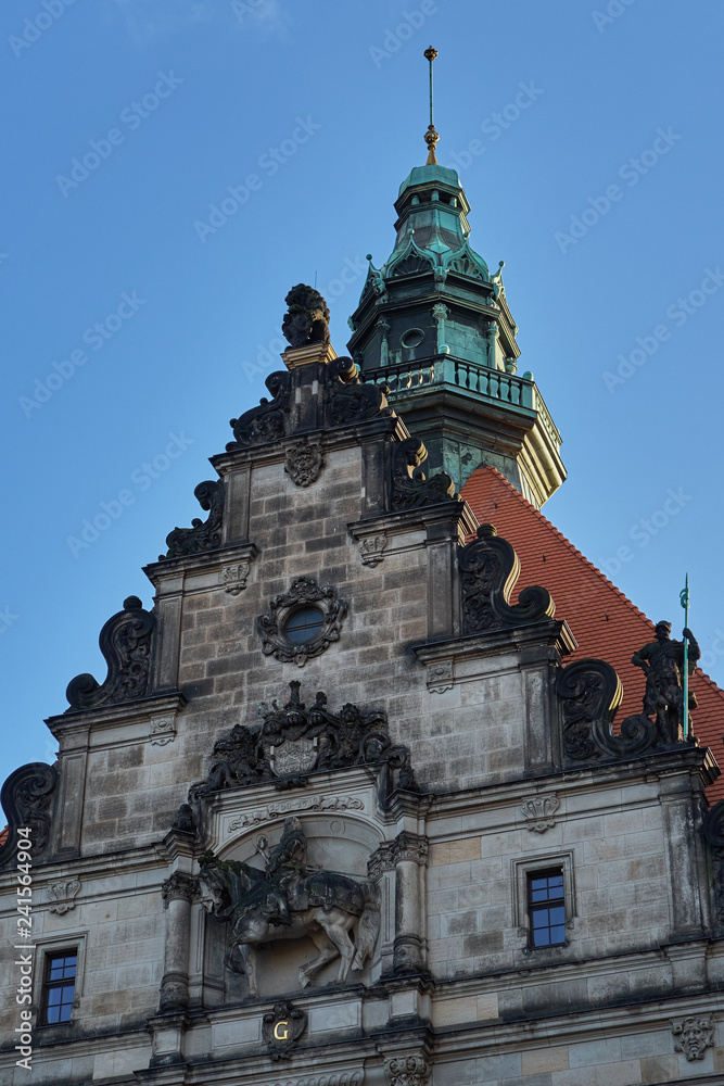 Landmarks of Saxony Germany - elegant baroque city Dresden, popular touristic attraction