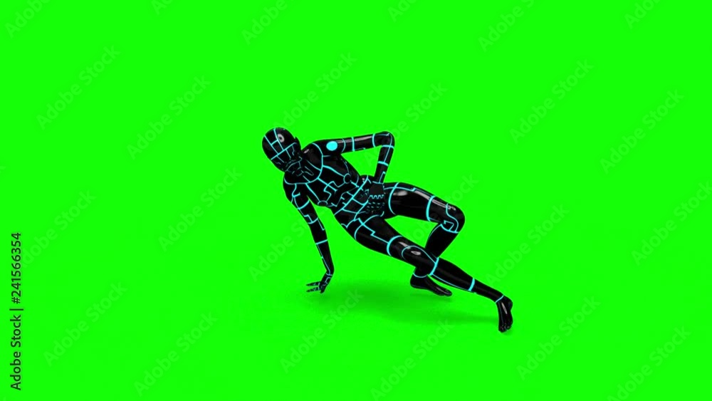 Looping animated 3D dancing robotic cyborg futuristc female doing a dance on a chroma key green screen background. Looping animated 3D dancing robotic cyborg futuristc female doing a dance on a chroma key green screen background.