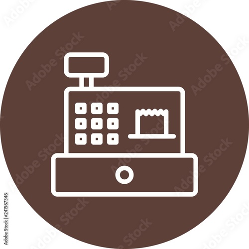 Vector Cash Counter Icon