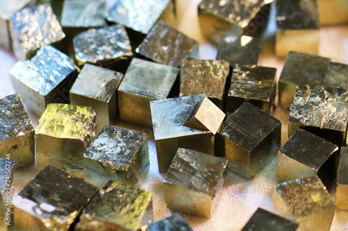 pyrite cubes collection photo