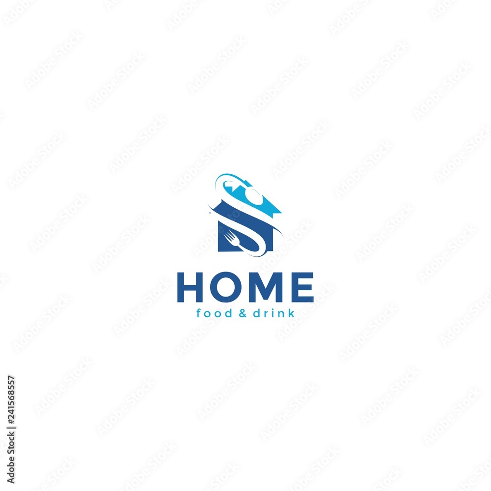 Vector logo design,home icon and food,drink Vector logo design,home icon and food,drink