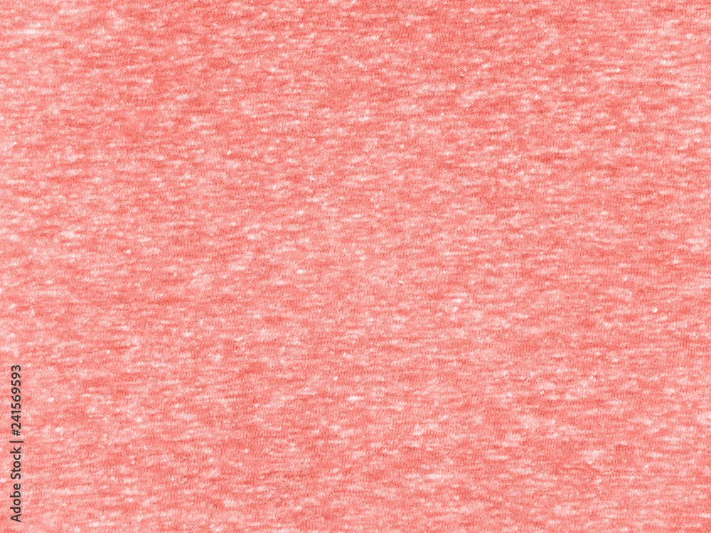 Fototapeta premium Heather coral t-shirt fabric texture