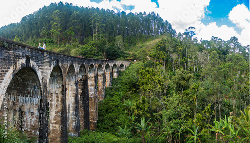 Iconic Nine Arches Bridge in Ella, Sri Lanka