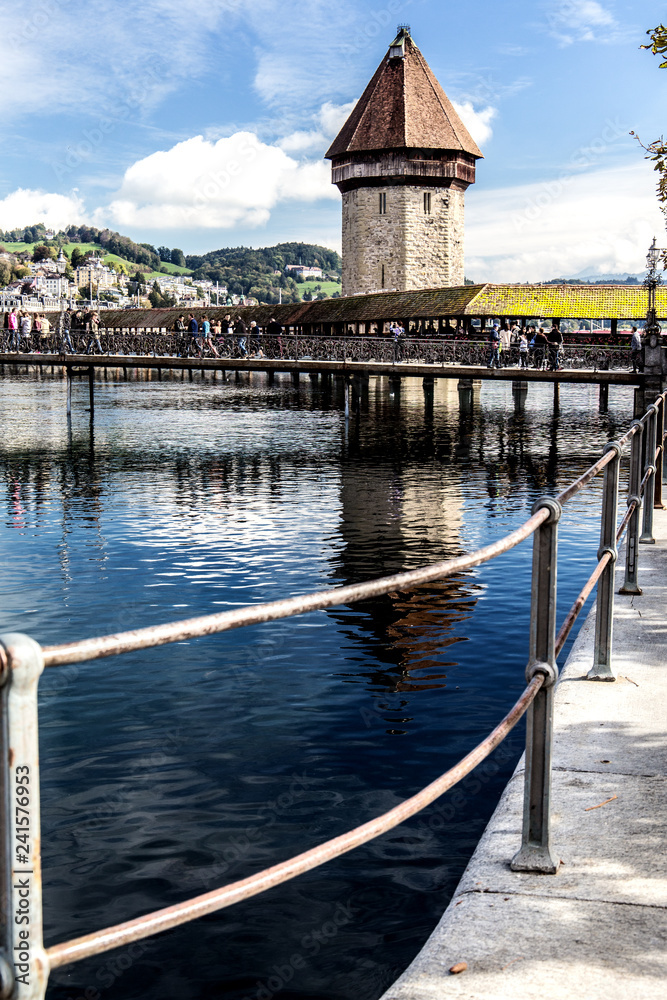 A view of Wasserturm in Lucerne