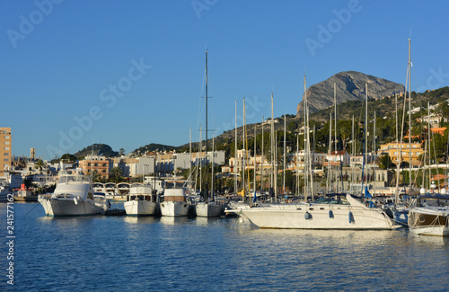 yachts in harbor, Javea, Alicante Province, Spain photo