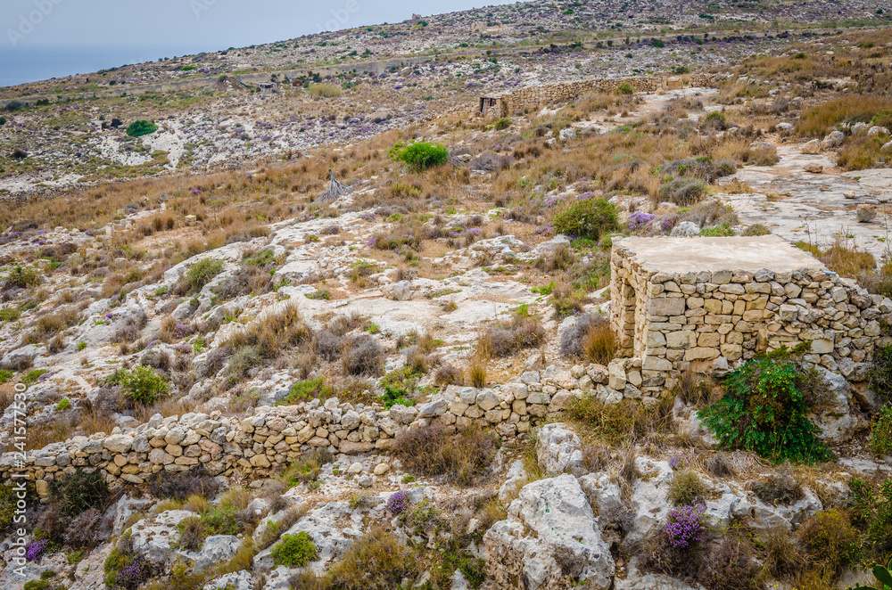 Landscape of Malta Island