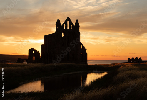 Silhouette of Whitby Abbey