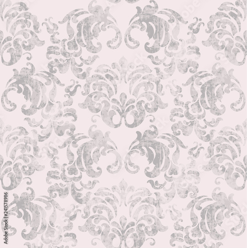 Vintage baroque pattern Vector. Imperial Beautiful ornament decor. Royal luxury texture background. Trendy colors