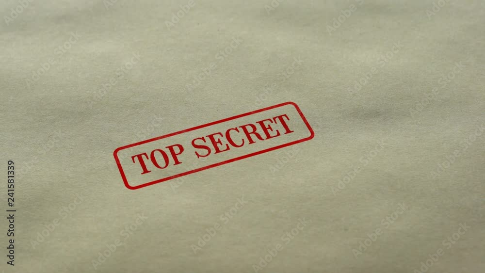 Top Secret seal stamped on blank paper background, restricted access, closed Top Secret seal stamped on blank paper background, restricted access, closed