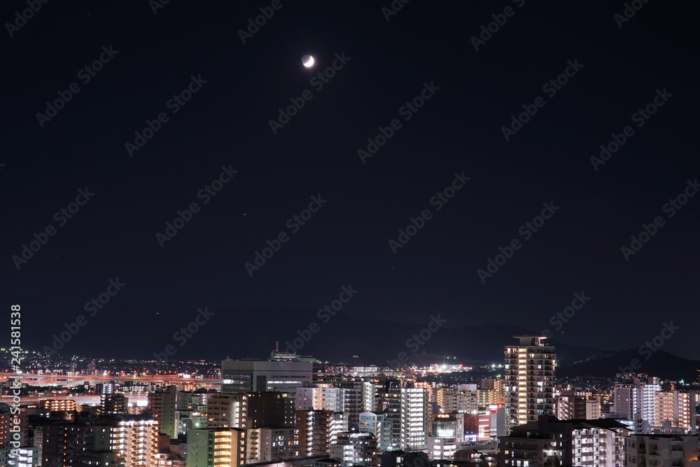 Obraz premium 福岡シーサイドももち 夜景風景