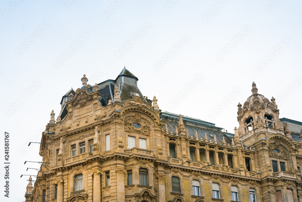 view of historic architectural in Budapest, Hungary, Europe