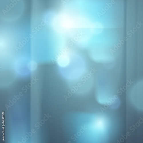 Blurred city background defocused beyond the window, vector illustration out of focus night or evening city dynamic lights.