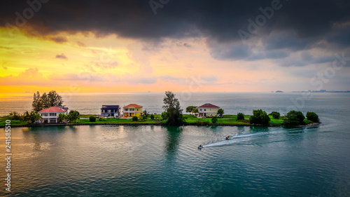 Sunset at Avillion Admiral Cove Port Dickson, Negeri Sembilan, MALAYSIA photo