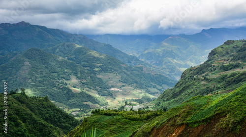 Mountain scene in Northern Vietnam photo