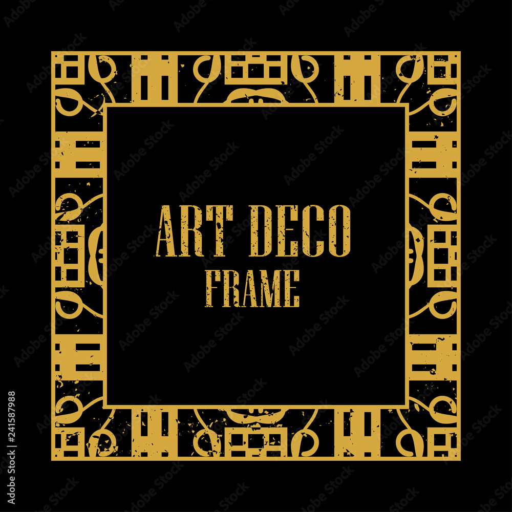 Fototapeta premium Art Deco Retro Frame