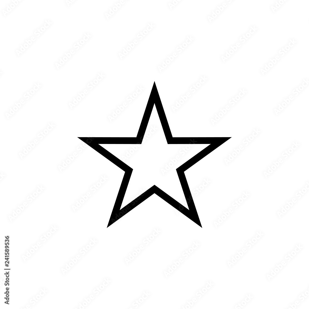 Obraz premium Wektor ikona gwiazdy. Ikona gwiazdy wektor. Ikona gwiazdy w modnym stylu płaski na białym tle. Symbol oceny za projektowanie stron internetowych