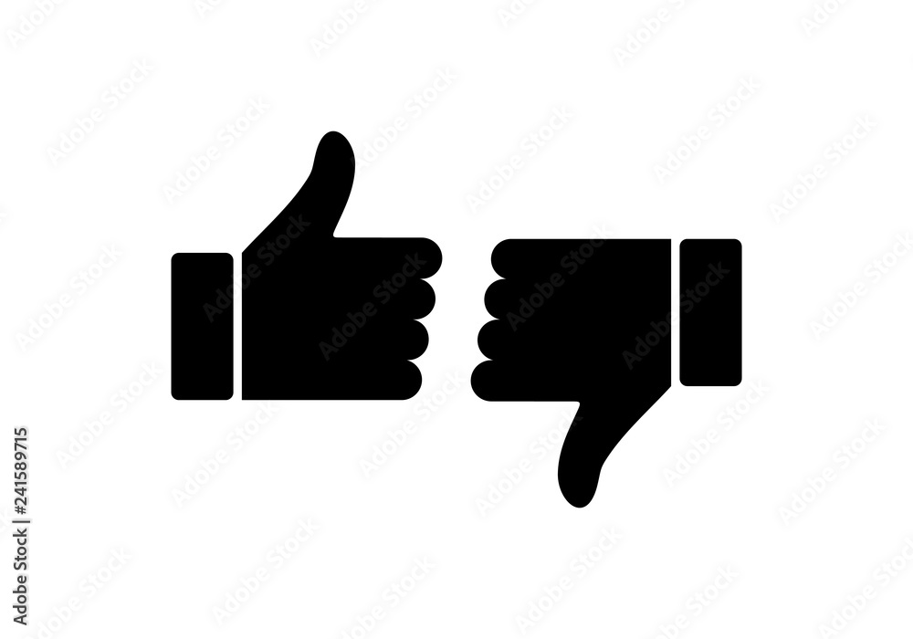 like icon vector. Thumbs up icon. social media icon. Like and dislike icon. Thumbs up and thumbs down like icon vector. Thumbs up icon. social media icon. Like and dislike icon. Thumbs up and thumbs down