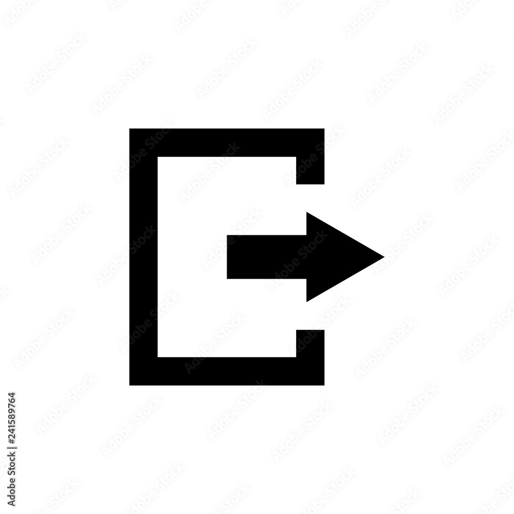 exit icon. logout icon. sign out icon exit icon. logout icon. sign out icon