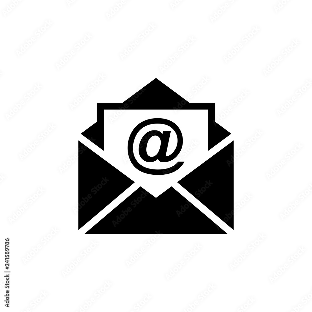 phone email icon vector