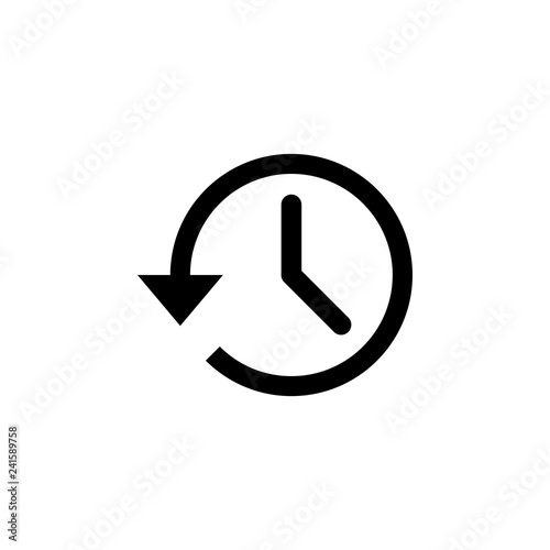 History icon vector. History line icon