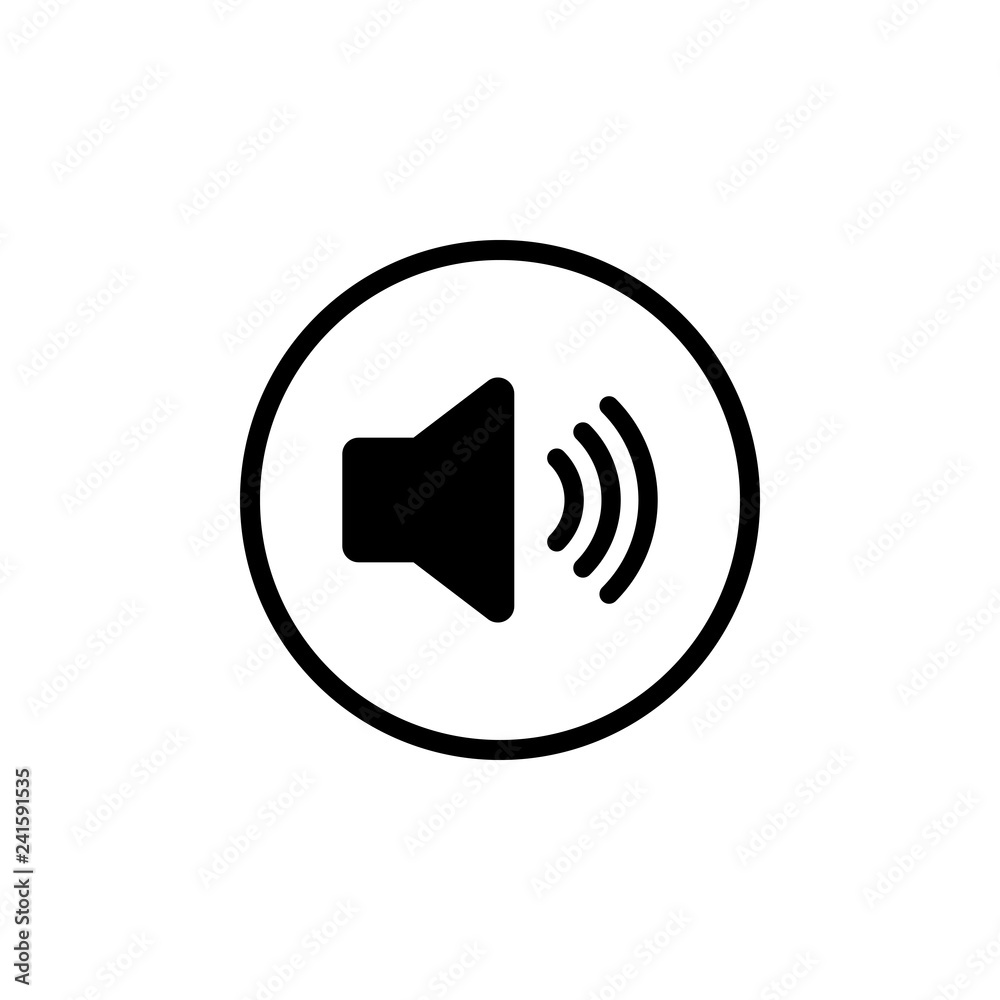 Speaker icon vector. Volume icon. Loudspeaker icon vector Speaker icon vector. Volume icon. Loudspeaker icon vector