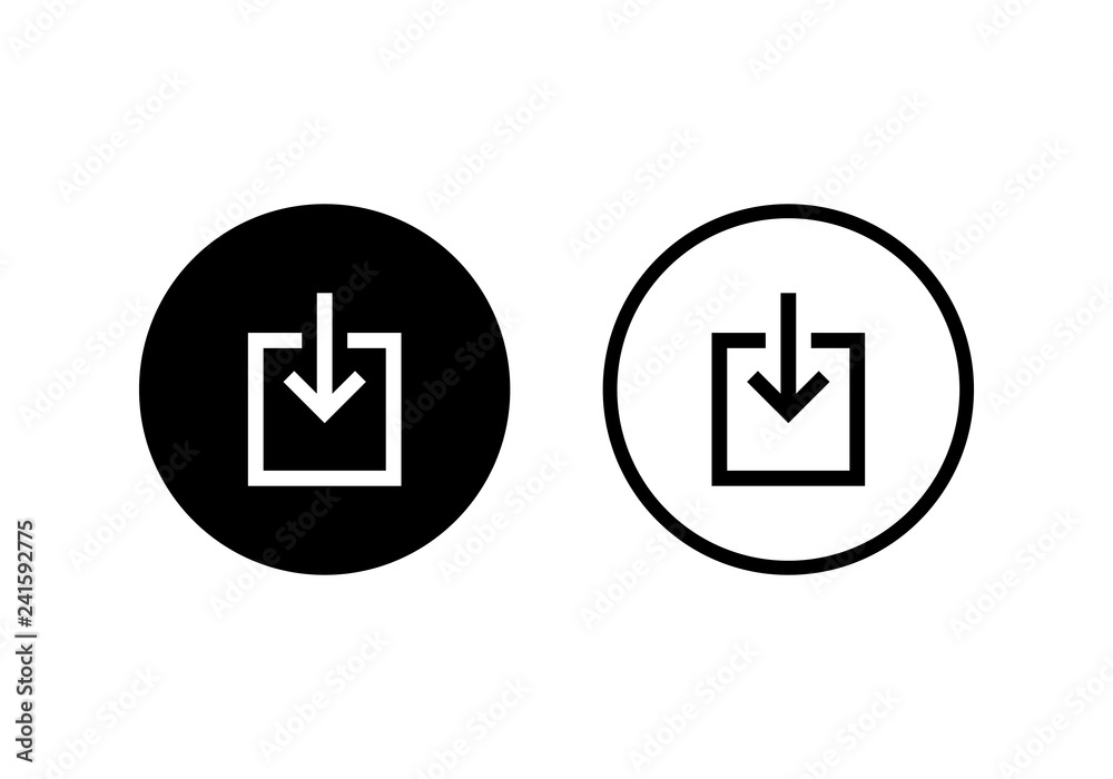 Download icon vector. Downloading vector icon Download icon vector. Downloading vector icon